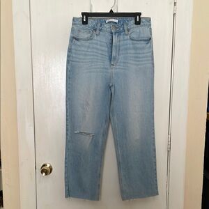 Elizabeth And James high rise crop jeans